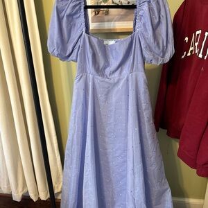 Hill House Light Purple Textured Dress